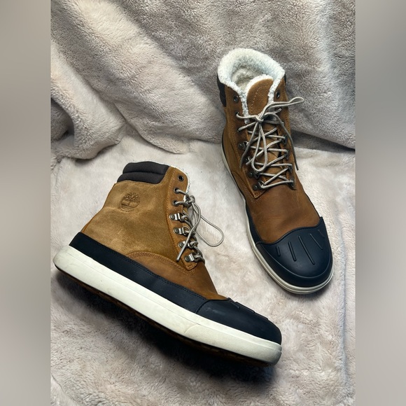 Timberland Other - Timberland Mens Waterproof Leather & Rubber Winter Boots Size 10.5